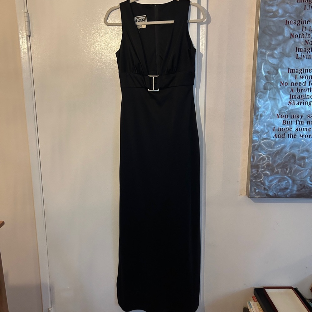 Vintage Elegant Black Sleeveless Dress